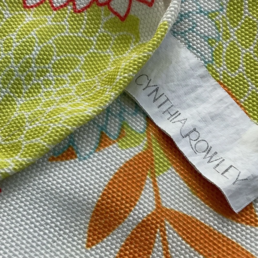 Cynthia Rowley tablecloth. 60 X 120”